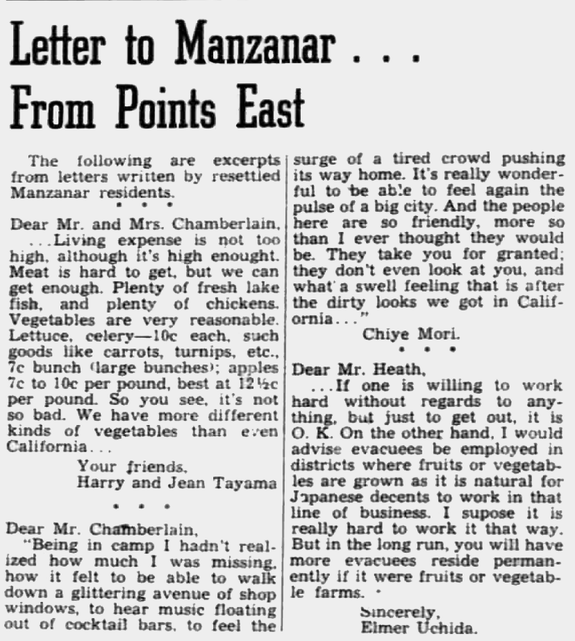 letter to manzanar